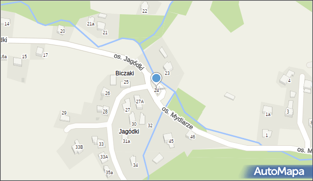 Rzyki, Osiedle Jagódki, 24, mapa Rzyki