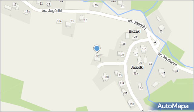 Rzyki, Osiedle Jagódki, 29, mapa Rzyki