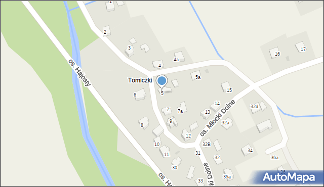 Rzyki, Osiedle Młocki Dolne, 5, mapa Rzyki