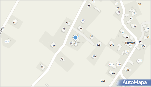 Rzyki, Osiedle Młocki Górne, 61, mapa Rzyki