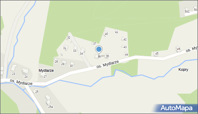 Rzyki, Osiedle Mydlarze, 35, mapa Rzyki