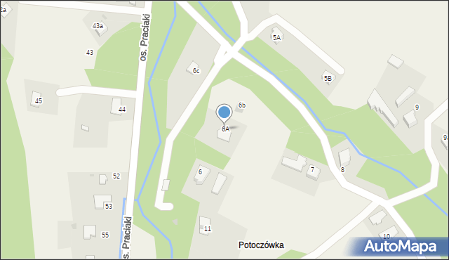 Rzyki, Osiedle Potok Kubikowski, 6A, mapa Rzyki