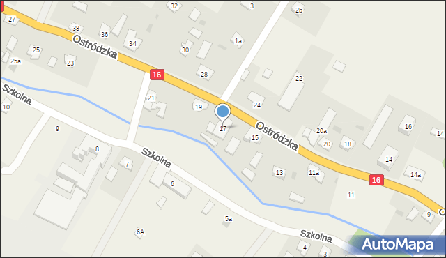 Samborowo, Ostródzka, 17, mapa Samborowo