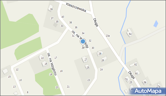 Semlin, Osiedle na Wzgórzu, 29, mapa Semlin