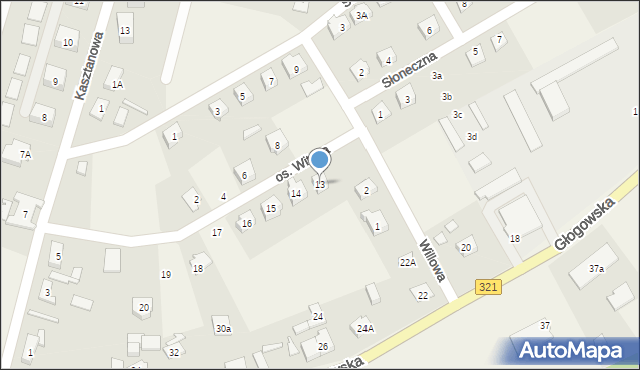Siedlisko, Osiedle Witosa Wincentego, 13, mapa Siedlisko