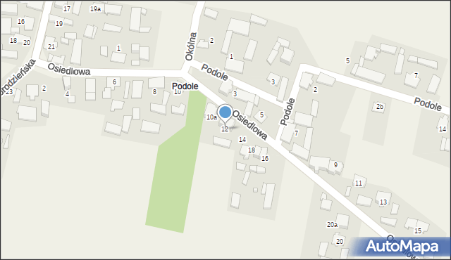 Sieraków Śląski, Osiedlowa, 12, mapa Sieraków Śląski