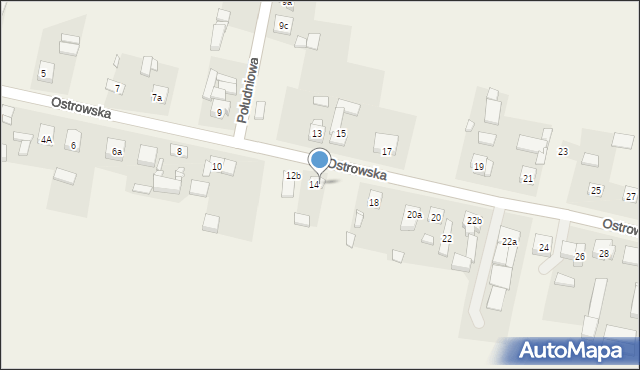 Sieroszewice, Ostrowska, 16, mapa Sieroszewice
