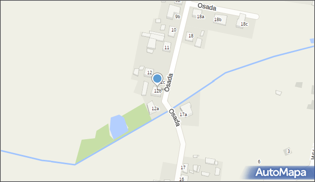 Skalmierzyce, Osada, 12b, mapa Skalmierzyce