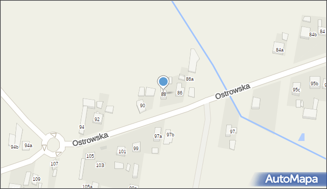 Skalmierzyce, Ostrowska, 88, mapa Skalmierzyce