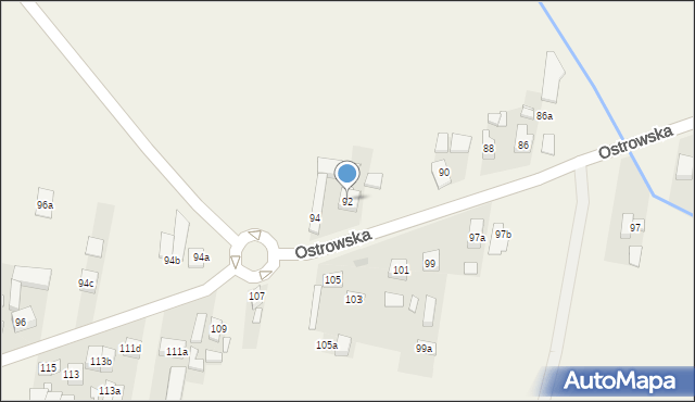 Skalmierzyce, Ostrowska, 92, mapa Skalmierzyce