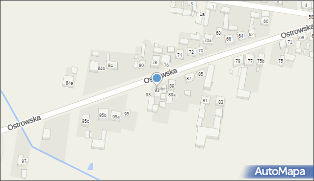 Skalmierzyce, Ostrowska, 93, mapa Skalmierzyce