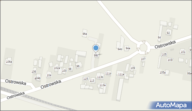 Skalmierzyce, Ostrowska, 94c, mapa Skalmierzyce