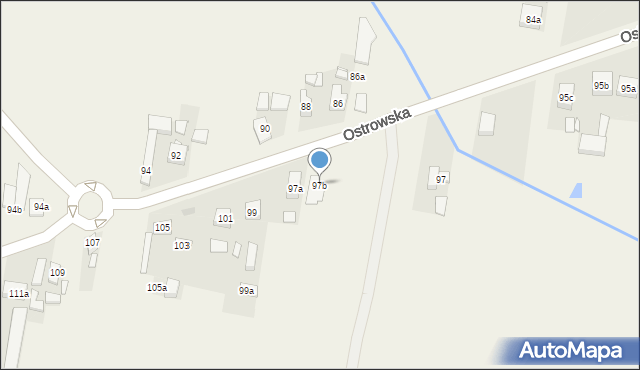 Skalmierzyce, Ostrowska, 97b, mapa Skalmierzyce