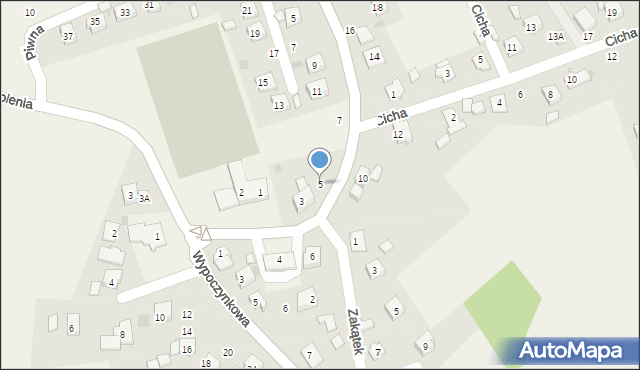 Skidziń, Oświęcimska, 5, mapa Skidziń