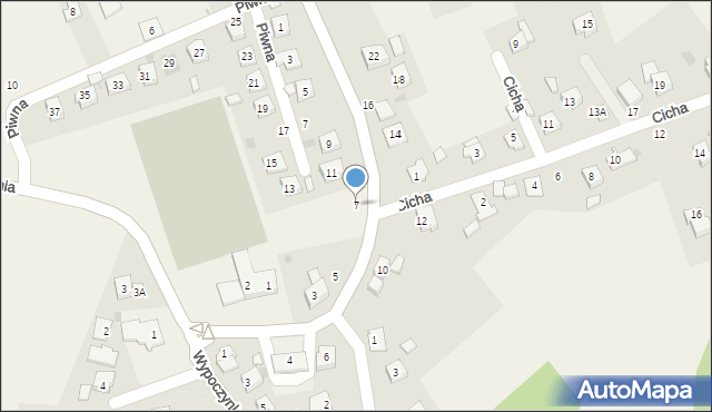 Skidziń, Oświęcimska, 7, mapa Skidziń