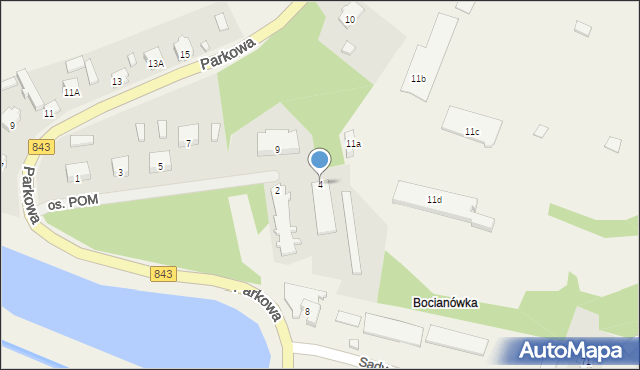 Skierbieszów, Osiedle POM, 4, mapa Skierbieszów