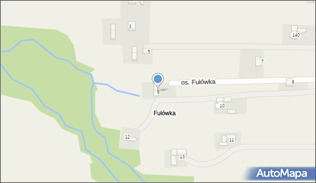 Skrzypne, Osiedle Fułówka, 9, mapa Skrzypne