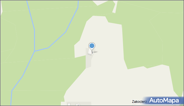 Ślemień, Osiedle Zakocierz, 3, mapa Ślemień
