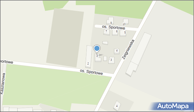 Śmiłowo, Osiedle Sportowe, 2, mapa Śmiłowo