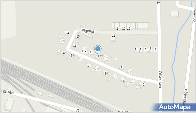 Sobótka, Osiedle Robotnicze, 9, mapa Sobótka