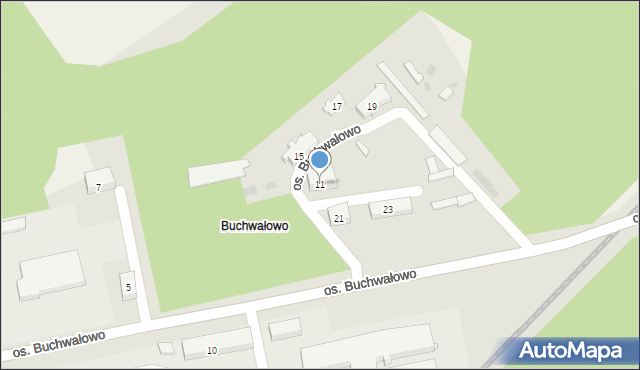 Sokółka, Osiedle Buchwałowo, 11, mapa Sokółka