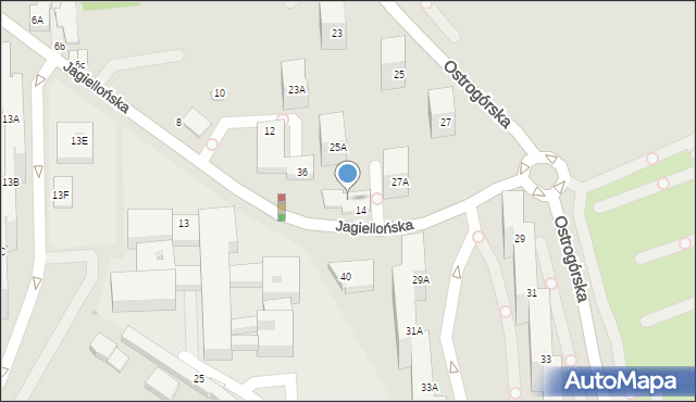 Sosnowiec, Ostrogórska, 39, mapa Sosnowca