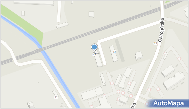 Sosnowiec, Ostrogórska, 49, mapa Sosnowca