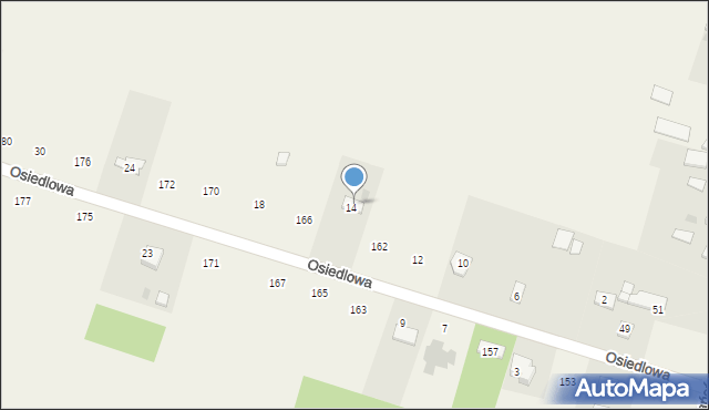 Srebrzyszcze, Osiedlowa, 16, mapa Srebrzyszcze