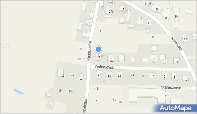 Staniszewo, Osiedlowa, 16, mapa Staniszewo