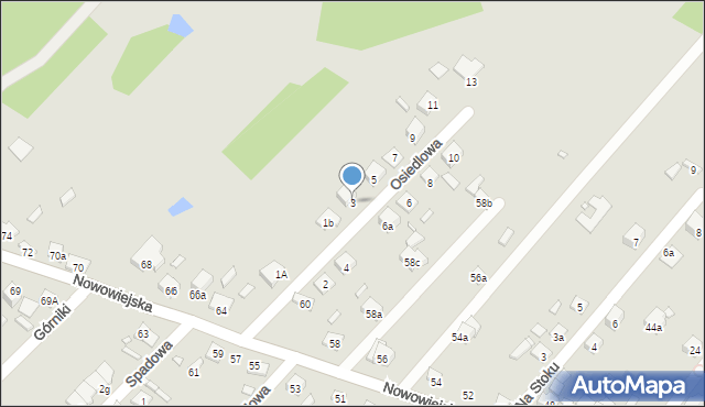 Starachowice, Osiedlowa, 3, mapa Starachowic