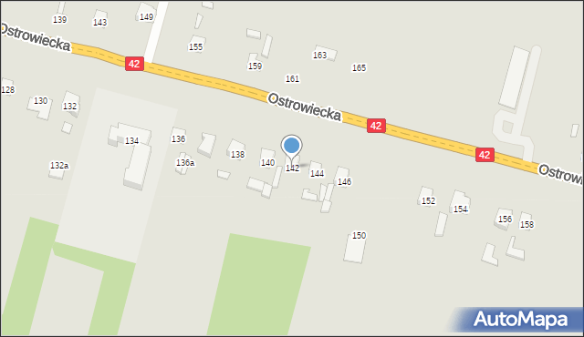 Starachowice, Ostrowiecka, 142, mapa Starachowic