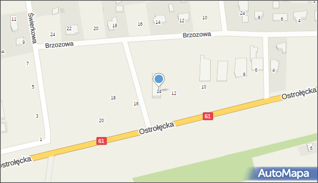 Stare Kupiski, Ostrołęcka, 14, mapa Stare Kupiski