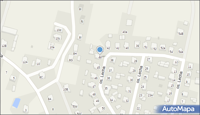 Stare Miasto, Osiedle Lecha, 44, mapa Stare Miasto