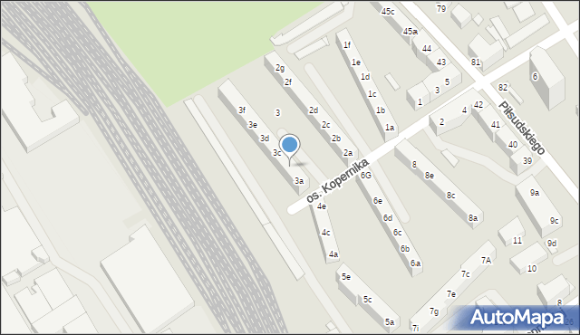 Stargard, Osiedle Kopernika Mikołaja, 3b, mapa Stargard