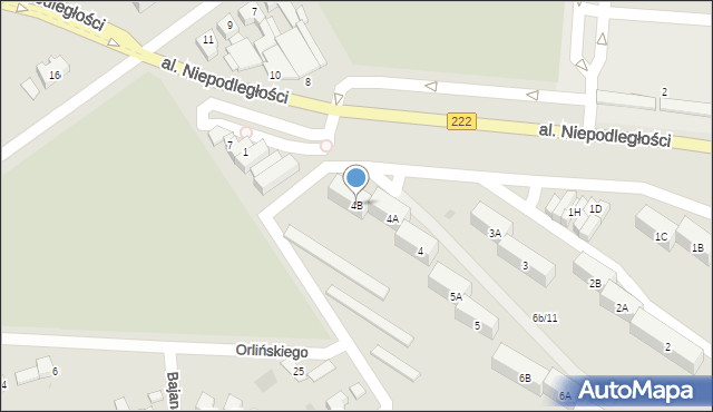 Starogard Gdański, Osiedle 60-lecia Odzyskania Niepodległości Polski, 4B, mapa Starogard Gdański