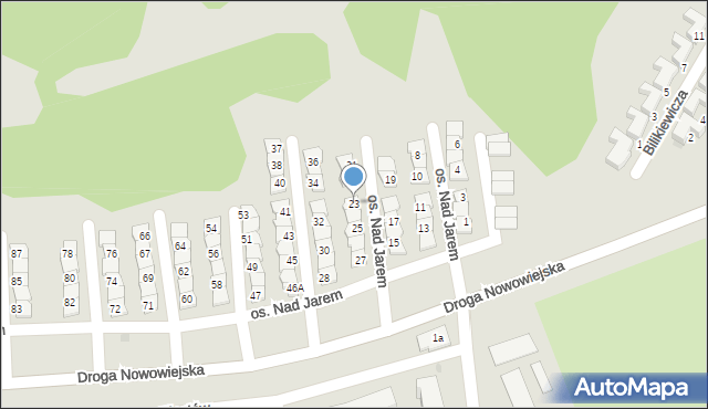 Starogard Gdański, Osiedle Nad Jarem, 23, mapa Starogard Gdański