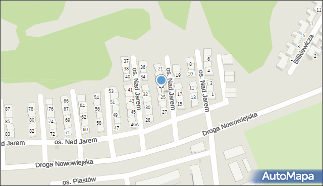 Starogard Gdański, Osiedle Nad Jarem, 24, mapa Starogard Gdański