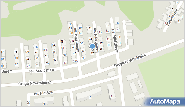 Starogard Gdański, Osiedle Nad Jarem, 27, mapa Starogard Gdański