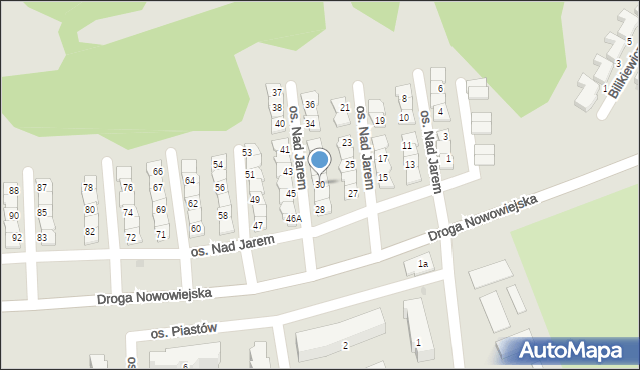 Starogard Gdański, Osiedle Nad Jarem, 30, mapa Starogard Gdański