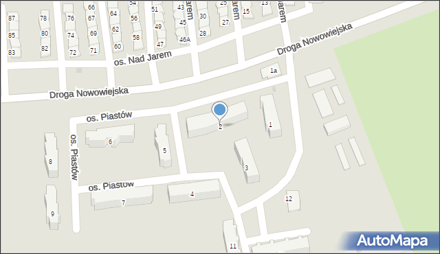 Starogard Gdański, Osiedle Piastów, 2, mapa Starogard Gdański