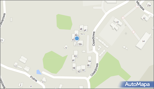 Strumień, Osiedlowa, 4B, mapa Strumień