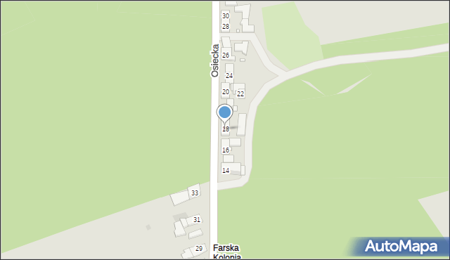 Strzelce Opolskie, Osiecka, 18, mapa Strzelce Opolskie