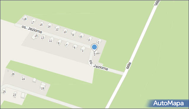 Studzienice, Osiedle Jeziorne, 1, mapa Studzienice