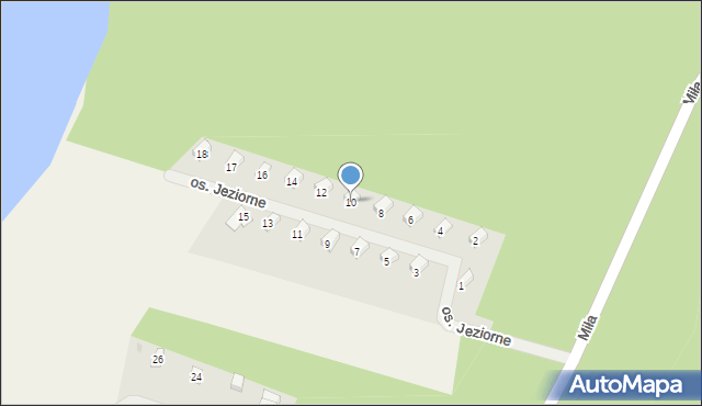 Studzienice, Osiedle Jeziorne, 10, mapa Studzienice