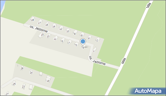 Studzienice, Osiedle Jeziorne, 3, mapa Studzienice