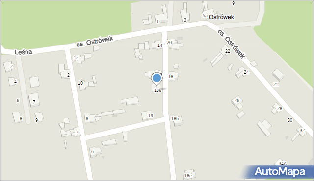 Sulęcin, Osiedle Ostrówek, 16b, mapa Sulęcin