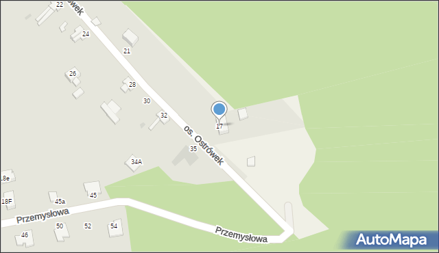 Sulęcin, Osiedle Ostrówek, 17, mapa Sulęcin