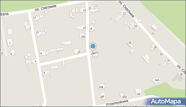 Sulęcin, Osiedle Ostrówek, 18b, mapa Sulęcin