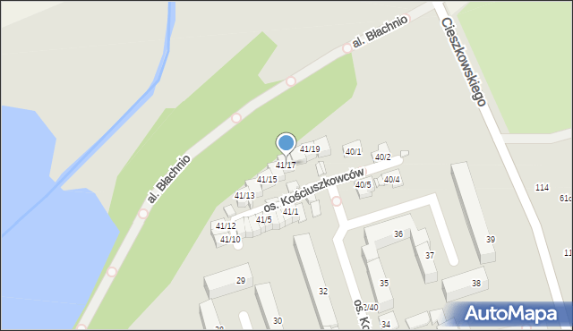 Swarzędz, Osiedle Kościuszkowców, 41/17, mapa Swarzędz