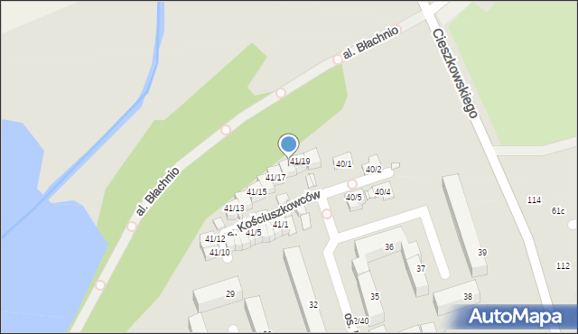 Swarzędz, Osiedle Kościuszkowców, 41/18, mapa Swarzędz